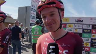 Ethan Hayter  Interview at the start  Stage 1  Volta Ciclista a Catalunya 2024 [upl. by Ciredor]