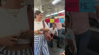 Soldier comes home to surprise propose to nurse girlfriend on the train they met on 🥹 [upl. by Doughty]