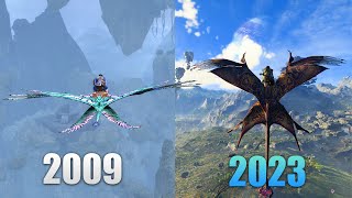 TAMING amp FLYING IKRAN COMPARISON 2009 vs 2023  AVATAR FRONTIERS OF PANDORA 4K [upl. by Ij58]