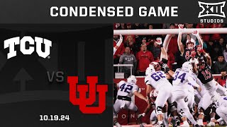 TCU vs Utah Condensed Game  2024 Big 12 Football [upl. by Anyr]