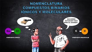 NOMENCLATURA  COMPUESTOS BINARIOS IÓNICOS Y MOLECULARES [upl. by Nevak863]