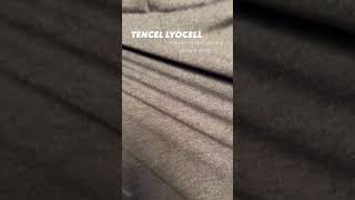 Tencel Lyocell and organic cotton stretch French terry in color Heather Graphite [upl. by Ruosnam]