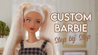 Ooak custom BARBIE doll by Nerea Pozo Custom repaint doll [upl. by Oirazan]