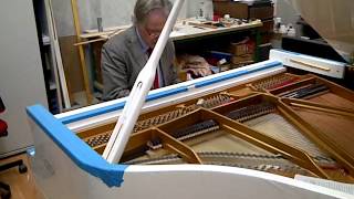 Paolo Fazioli tests white Fazioli F156 Grand Piano [upl. by Donal]