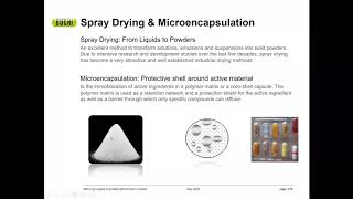 Webinar Prilling by Vibration and Spray drying in the biotechnology and food industry [upl. by Zeuqram]