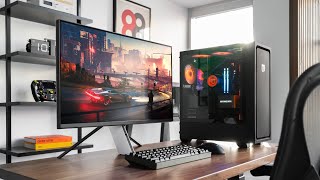 My NEW Custom Gaming PC Desk Setup  Intel 13th Gen amp NVIDIA RTX 4080 [upl. by Llessur]