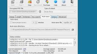 Trying out Advanced PDF Password Recovery [upl. by Marbut]