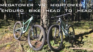 Megatower vs Hightower LT  Enduro Bike Head to Head [upl. by Annairol348]