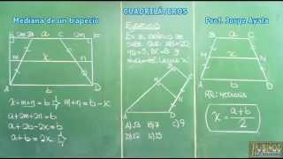 MEDIANA DE UN TRAPECIO  DEMOSTRACION [upl. by Kcub805]