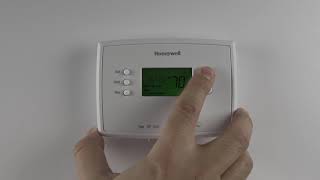 Programming Schedules on the Honeywell Home RTH2300 Thermostat [upl. by Akimad]