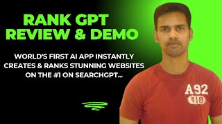 Rank GPT Review amp Demo  Plus Premium Bonus [upl. by Phyllida]