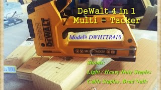 DeWalt 4 in 1 MultiTacker Staple Gun UPDATED [upl. by Ahseiyn922]