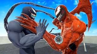 Becoming VENOM and Fighting Carnage  Bonelab VR Mods [upl. by Nisay]