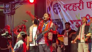 Baje ko bajang FT KUMA SAGAR ITAHARI MOUSHABCONCERT [upl. by Akimahs]