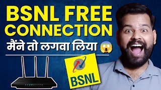 BSNL Broadband Connection Step By Step Process Live 2024  BSNL Broadband At Home 2024 ftth bsnl [upl. by Ardnasirk]