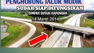 JALUR MUDIK TERHUBUNG LEWAT SINI SIMPANG SUSUN KAPUNGAN KLATEN 90 SUDAH JADI  Tol Jogja Solo [upl. by Hakaber548]