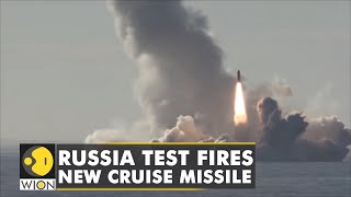 Russian submarine launches Kalibr cruise missile from the Sea of Japan  Defence Ministry  WION [upl. by Crissy]