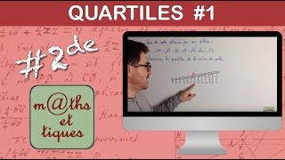 Calculer les quartiles 1  Seconde [upl. by Haididej300]