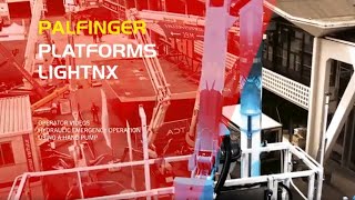 PALFINGER Service  1600 Light NX  Hydraulic emergency operation using a hand pump [upl. by Candida]