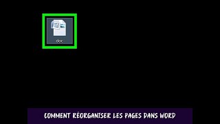 Comment réorganiser les pages dans Word [upl. by Joeann907]