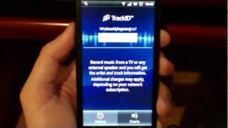 Recognizing a music using TrackID™ Sony Ericsson Xperia™ arc [upl. by Sotos]