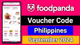 Foodpanda philippines voucher code in September 2024  foodpanda voucher code [upl. by Aholah]