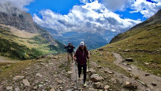 Grinnell Glacier Overlook from Logan Pass via the Highline Trail in Montanas Glacier National Park [upl. by Landing323]