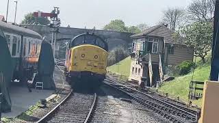 Class 37 colas rail freight at swanage [upl. by Toddie]