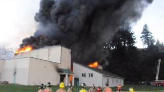 Old Waldport High School Controlled Burn [upl. by Evangelina]