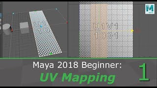 Maya 2018 Beginner UV Mapping 13 [upl. by Teador]