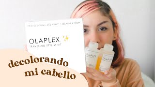 Como usar OLAPLEX para DECOLORAR EL CABELLO 👩🏼 Tratamiento con OLAPLEX 1 y 2 [upl. by Nohtan]