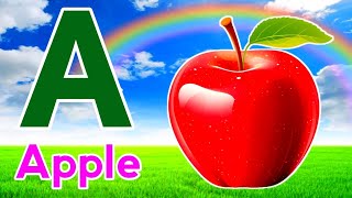 Phonics Song with TWO Words  A For Apple  ABC Alphabet Songs with Sounds for Children [upl. by Gordon496]