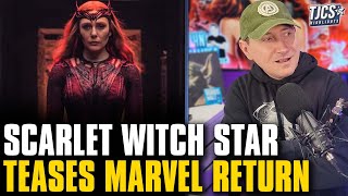 Scarlet Witch Star Firmly Teases An MCU Return [upl. by Oyam524]