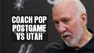 Coach Pops Postgame vs Utah Jazz  3272024 [upl. by Boar121]