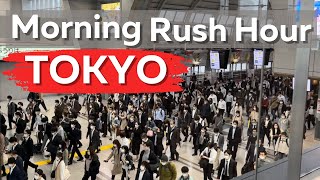 Tokyo Morning Rush Hour in 2022 [upl. by Mccurdy]