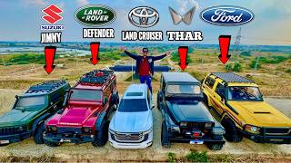 RC Mafia Black Thar Vs RC New Land cruiser Car Offroading  Chatpat toy TV [upl. by Unity]