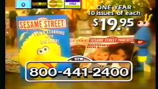 Sesame Street Magazine  4 TV Commercials [upl. by Quickman755]