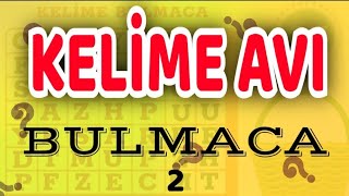 KELİME AVI2  KELİME BULMACA  SERBEST ETKİNLİKLER bulmaca bulmacalar [upl. by Kwok]