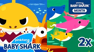 Baby Shark Doo Doo Doo FASTER AND FASTER  Compilation  Shark Month  Baby Shark Official [upl. by Pryor]