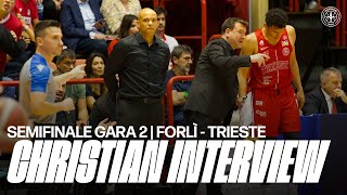 UNIEURO FORLÌ  PALLACANESTRO TRIESTE  COACH CHRISTIAN GARA 2 PRESS CONFERENCE🔴🎙️PLAYOFF2024 [upl. by Randie]