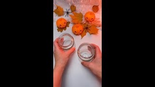 DIY Ghosts 👻👻 Jar amp Candle Craft halloween kidslearning [upl. by Melisse]