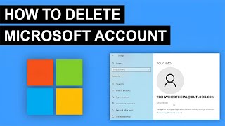 How To Delete Microsoft Account  Remove Microsoft Account In Windows 1011 2024 [upl. by Nunci610]