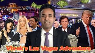 Vivek Ramaswamy Has A Las Vegas Bachelor Party With Donald Trump Tucker Carlson and more politics [upl. by Lidda]