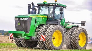 JOHN DEERE 9510R amp 8285R Traktoren im Einsatz  Bodenbearbeitung  Cultivating [upl. by Renie]