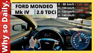 Ford Mondeo Mk IV 20 TDCi 140 hp Acceleration CITY  POV driving  06 WhySoDaily [upl. by Georgena]