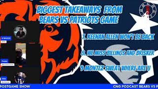 BEARS Vs PATRIOTS POST GAME SHOW [upl. by Wachtel]