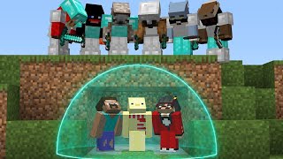 Minecraft Manhunt But We Are Stuck Together [upl. by Ynamad]