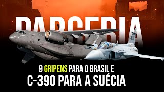 Suécia escolhe C390 Millennium e Brasil quer mais 9 Gripens [upl. by Schonfield328]