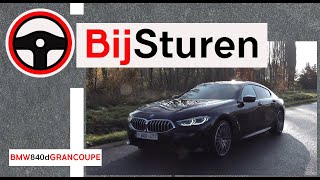 BijSturen  2019 BMW 840d Gran Coupé 30 XDrive 320PK test review [upl. by Cirtap]