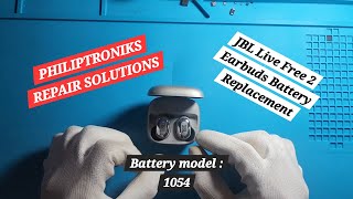 JBL Live Free 2 Earbuds battery replacement  jbl PHILIPTRONIKS [upl. by Sundberg134]